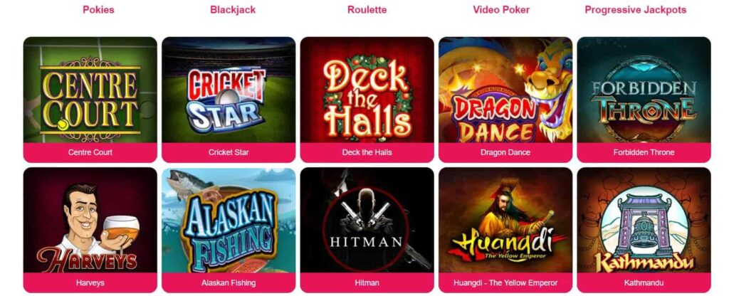 Spin Palace Casino Games
